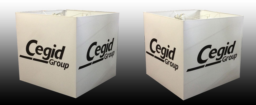Abat-jour-carré imprimé CEGID